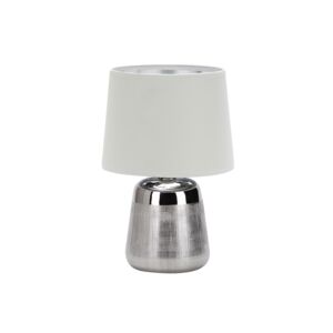 Micasa Ceramic 60W E27 Table Lamp Silver and White